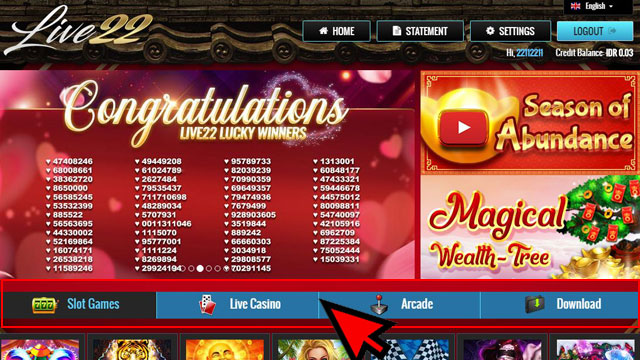 Jenis Game Slot Live22
